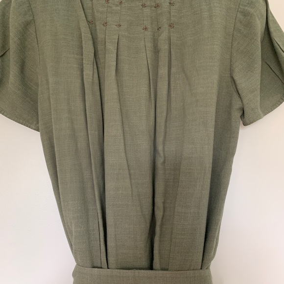 Green Kaki Summer Dress  Comptoir des Cotonniers - Picture 3 of 6